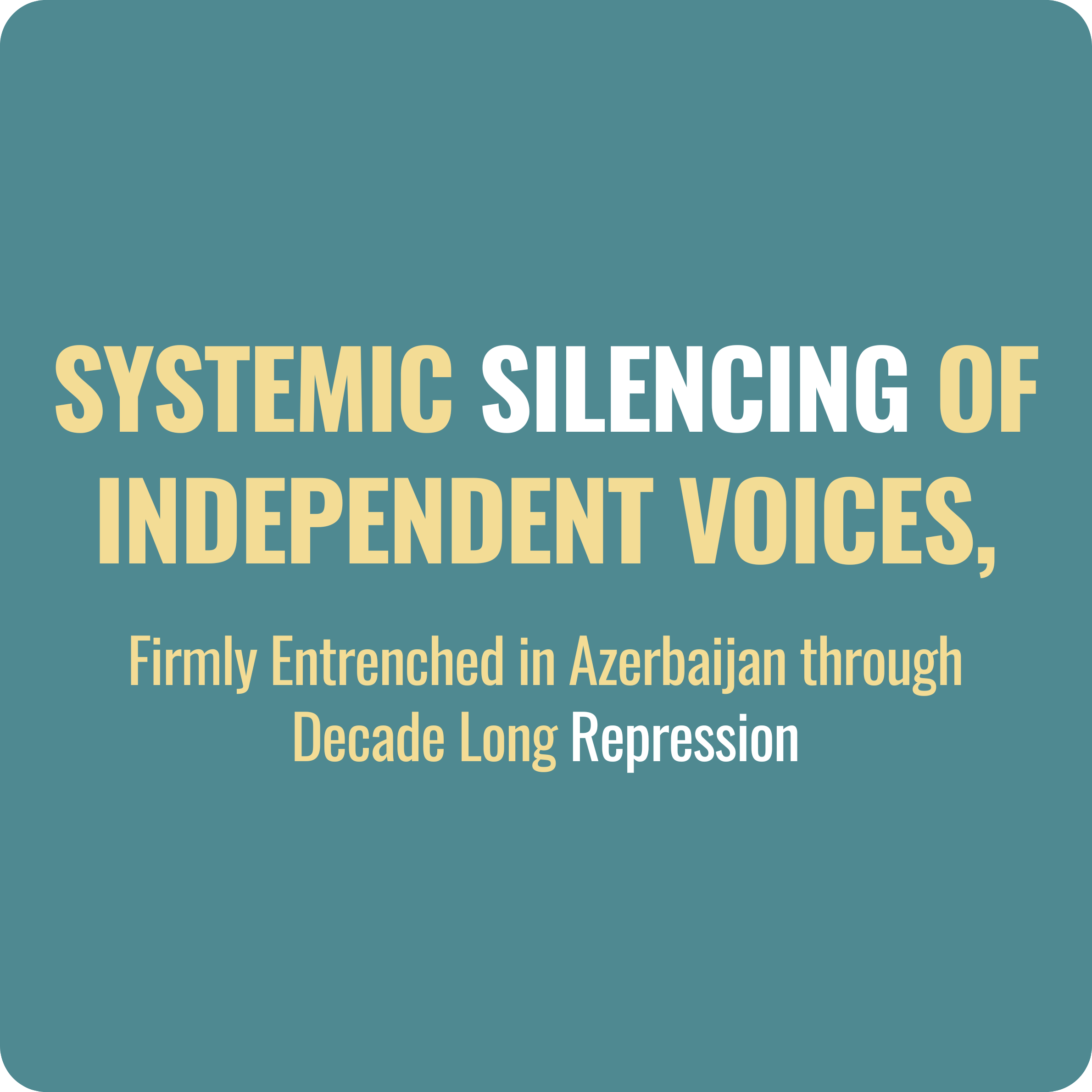 Systematic Silencing of Dissenting Voices